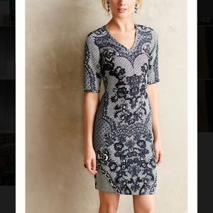 Anthropologie Baraschi Sketched Lace Dress